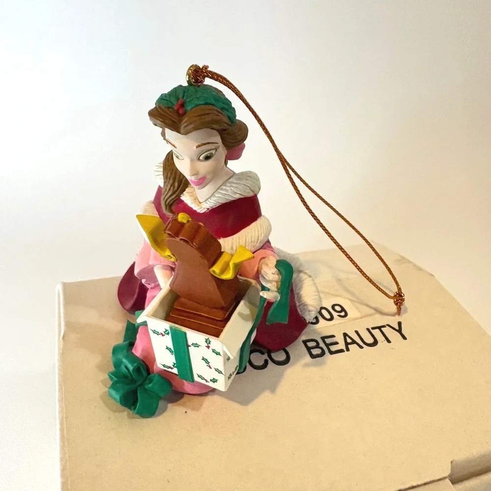 Disney Beauty and the Beast Belle with Cogsworth Gift Christmas Ornament 023909